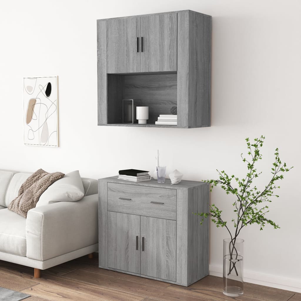 Credenza Grigio Sonoma in Legno Multistrato 3185373