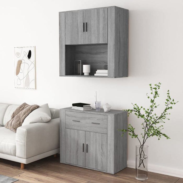 Credenza Grigio Sonoma in Legno Multistrato 3185373