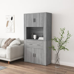 Credenza Grigio Sonoma in Legno Multistrato 3185373