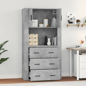 Credenza Grigio Cemento in Legno Multistrato 3185387