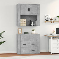 Credenza Grigio Cemento in Legno Multistrato 3185387