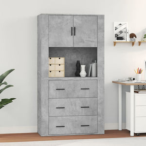 Credenza Grigio Cemento in Legno Multistrato 3185387