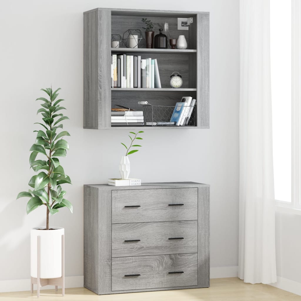 Credenza Grigio Sonoma in Legno Multistrato 3185397