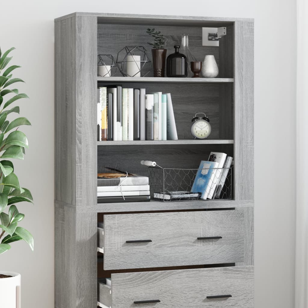 Credenza Grigio Sonoma in Legno Multistrato 3185397