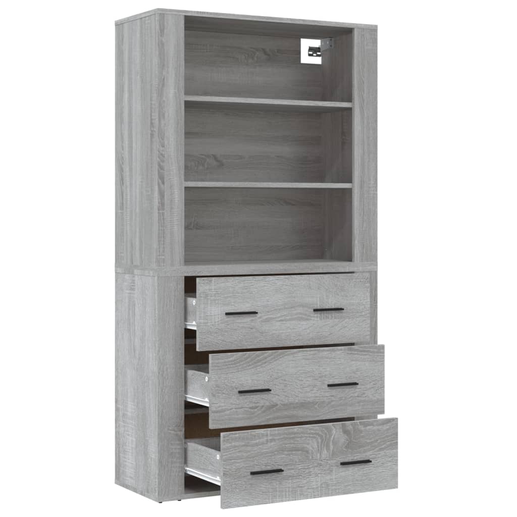 Credenza Grigio Sonoma in Legno Multistrato 3185397