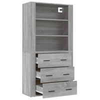 Credenza Grigio Sonoma in Legno Multistrato 3185397