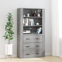 Credenza Grigio Sonoma in Legno Multistrato 3185397