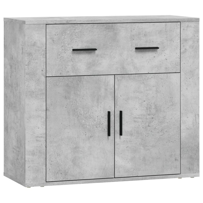 Credenze 3 pz Grigio Cemento in Legno Multistrato 3185419