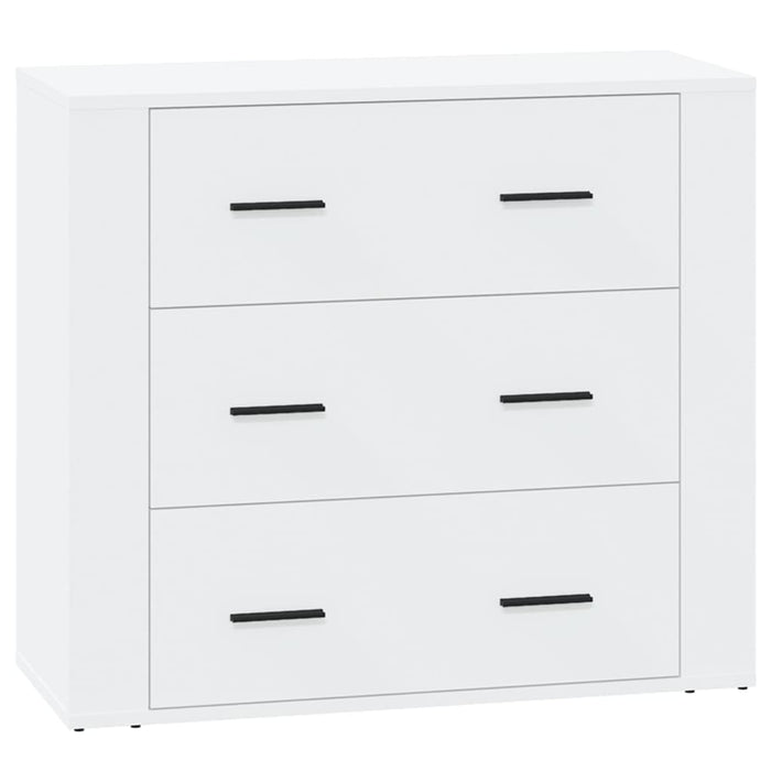 Credenze 3 pz Bianco in Legno Multistrato 3185423