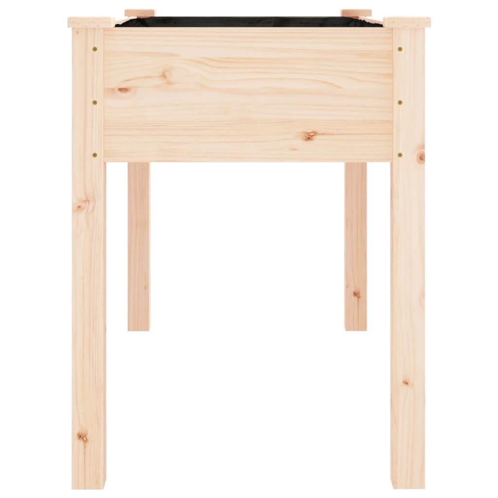 Fioriera con Fodera 118x59x76 cm Legno Massello di Abete 364233