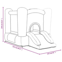 Happy Hop Castello Gonfiabile con Scivolo 155x215x140 cm 94245