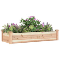 Fioriera Rialzata da Giardino Fodera 120x45x25cm Massello Abete 364286