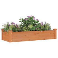 Fioriera Giardino Fodera Marrone 120x45x25cm Massello Abetecod mxl 106235