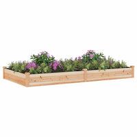 Fioriera Rialzata Giardino Fodera 240x120x25 cm Massello Abetecod mxl 73366