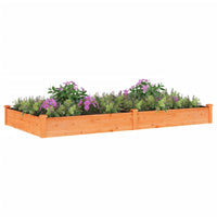 Fioriera da Giardino Fodera Marrone 240x120x25cm Massello Abetecod mxl 103916