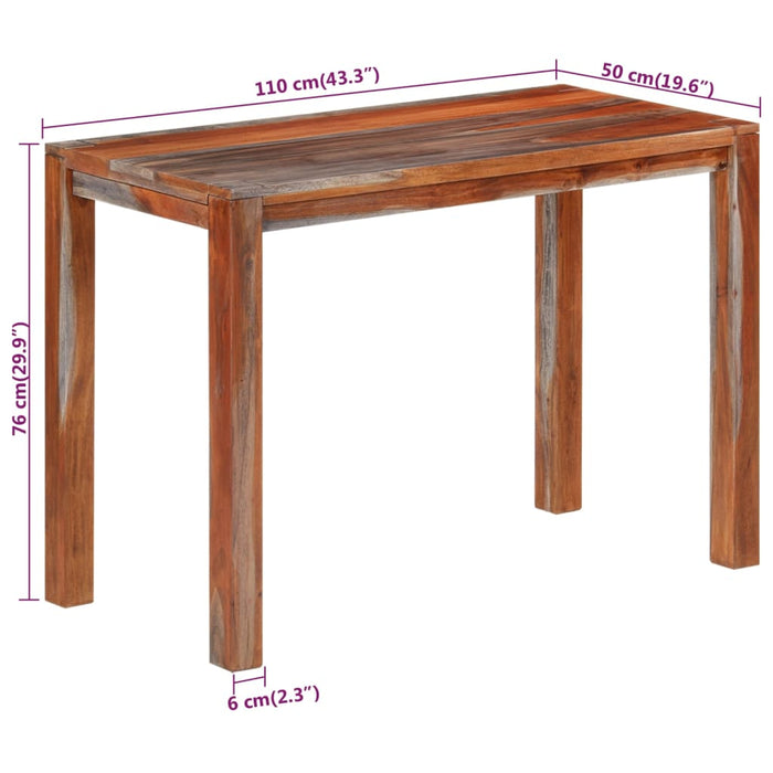 Tavolo da Pranzo 110x50x76 cm Legno Massello di Acacia 353311