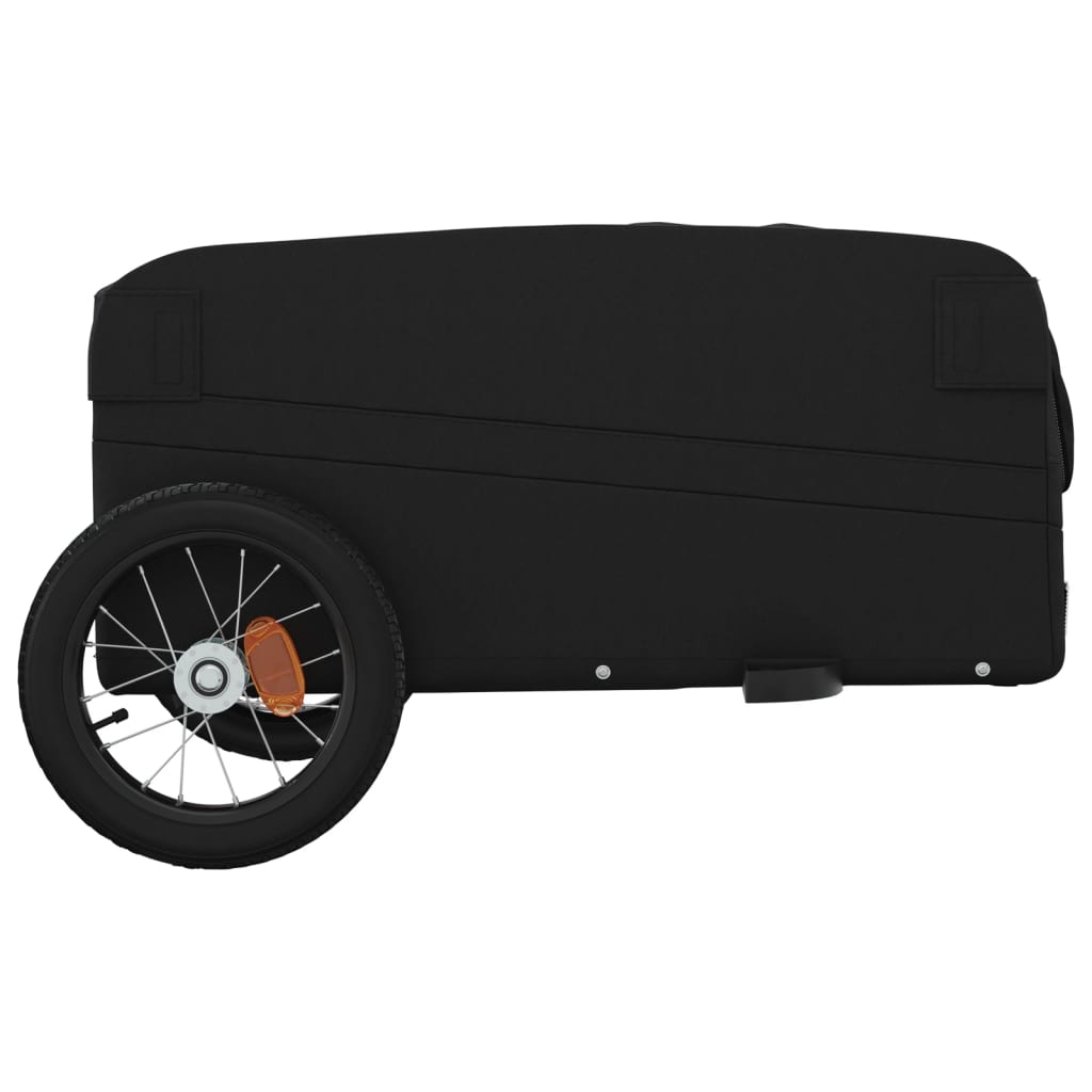 Rimorchio da Bici da Carico Nero 30 kg in Ferro 94038