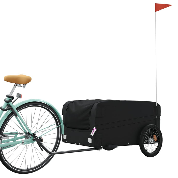 Rimorchio da Bici Nero 45 kg in Ferro 94052