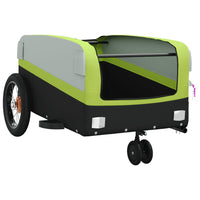 Rimorchio da Bici Nero e Verde 30 kg in Ferro 94060