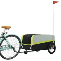 Rimorchio da Bici Nero e Verde 45 kg in Ferro 94067