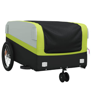 Rimorchio da Bici Nero e Verde 45 kg in Ferro 94067