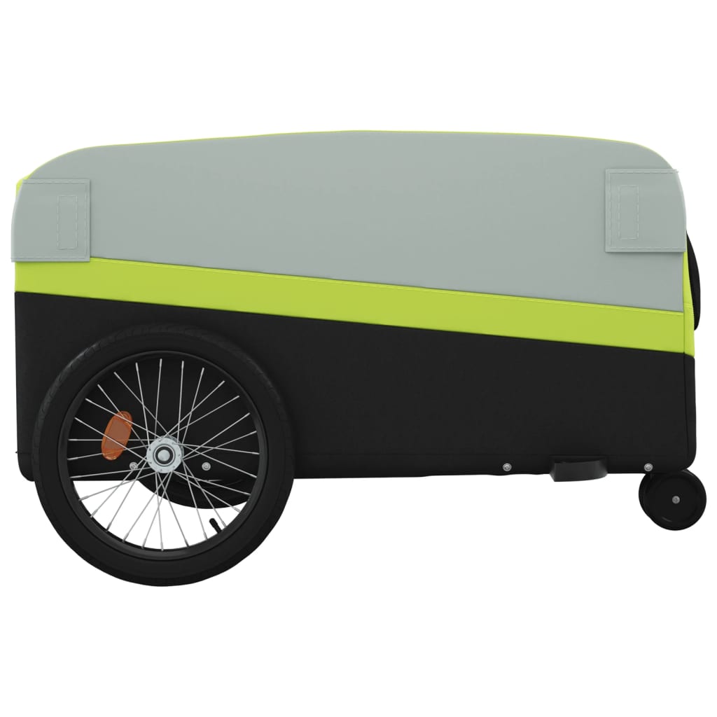 Rimorchio da Bici Nero e Verde 45 kg in Ferro 94067