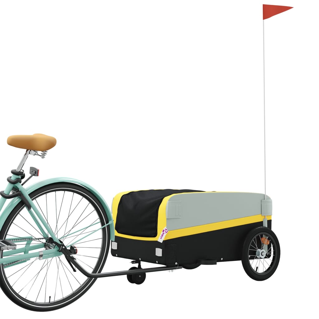 Rimorchio da Bici Nero e Giallo 45 kg in Ferrocod mxl 111867