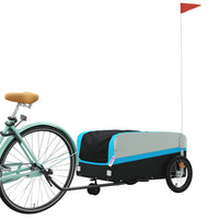 Rimorchio da Bici Nero e Blu 45 kg in Ferrocod mxl 89953