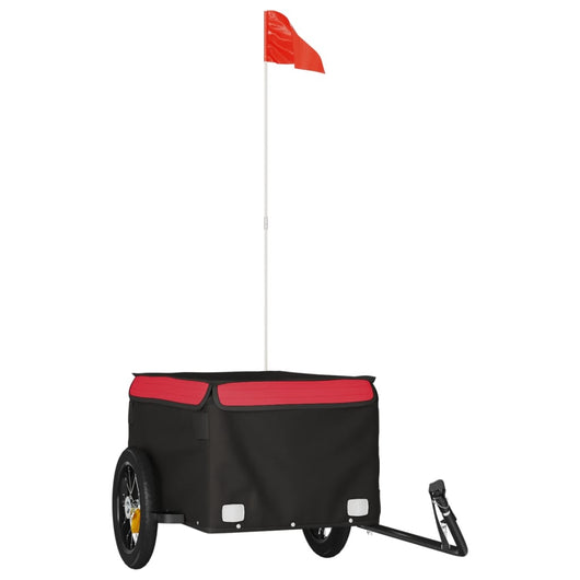 Rimorchio da Bici Nero e Rosso 30 kg in Ferrocod mxl 118160