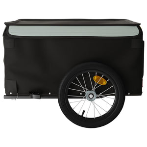 Rimorchio da Bici Nero e Grigio 45 kg in Ferro 94084