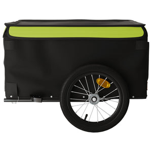 Rimorchio da Bici Nero e Verde 45 kg in Ferro 94088