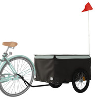 Rimorchio da Bici da Carico Nero e Grigio 45 kg in Ferro 94091