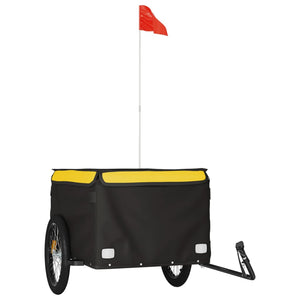 Rimorchio da Bici Nero e Giallo 45 kg in Ferrocod mxl 107744