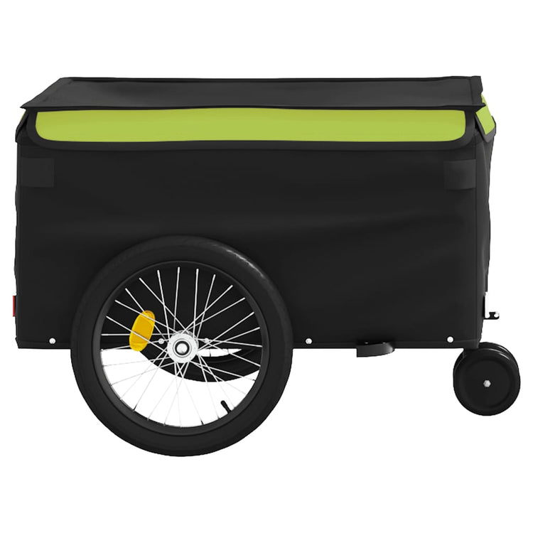 Rimorchio da Bici Nero e Verde 30 kg in Ferro 94102