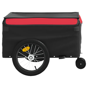 Rimorchio da Bici Nero e Rosso 45 kg in Ferro 94104