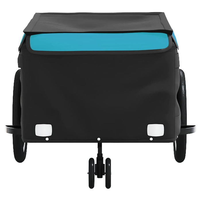 Rimorchio da Bici Nero e Blu 45 kg in Ferro 94107