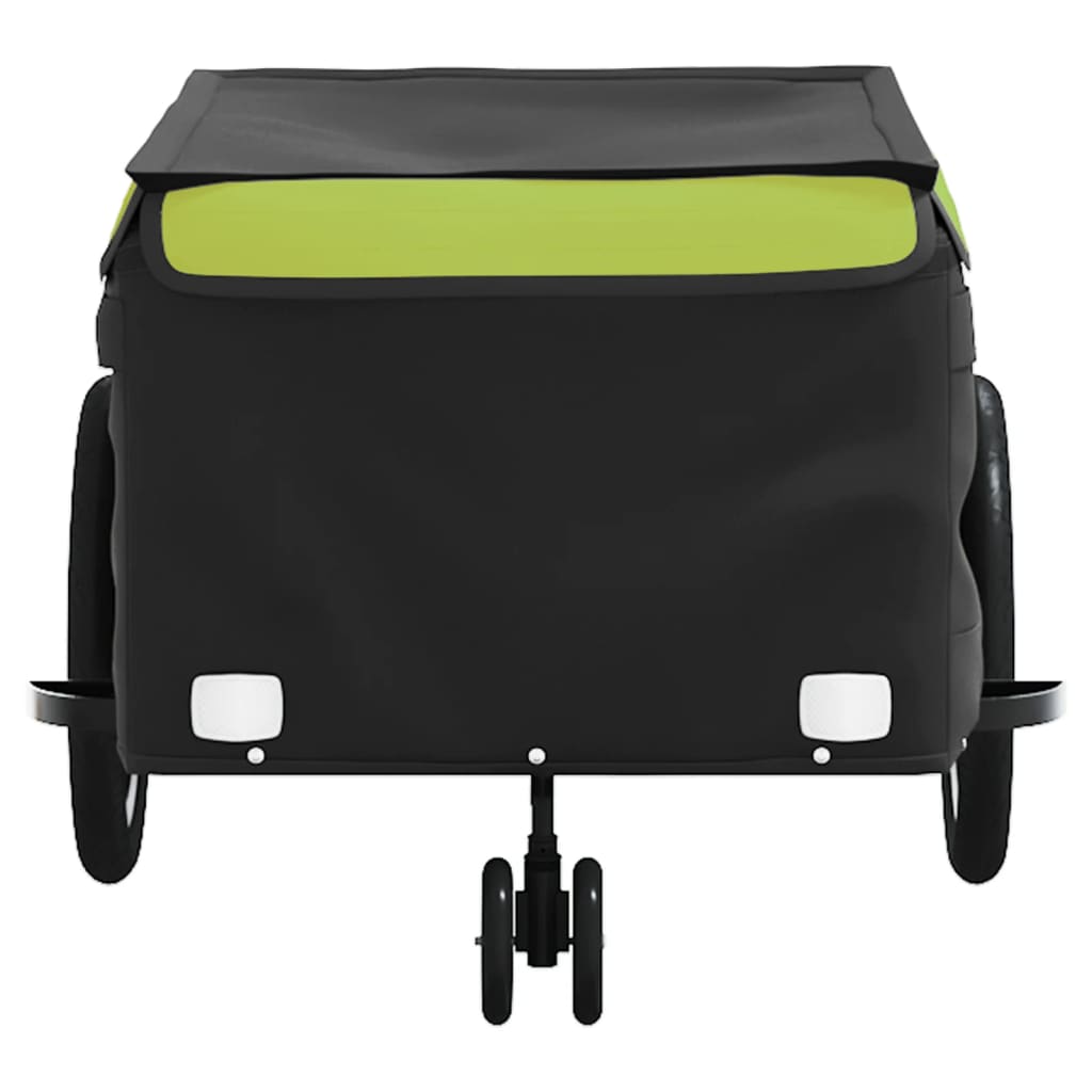 Rimorchio da Bici Nero e Verde 45 kg in Ferro 94109