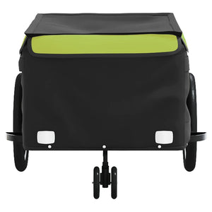 Rimorchio da Bici Nero e Verde 45 kg in Ferro 94109