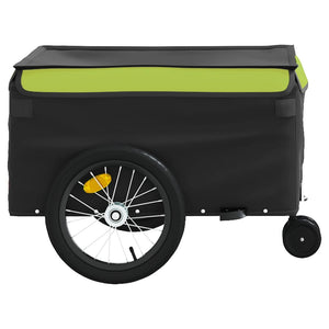 Rimorchio da Bici Nero e Verde 45 kg in Ferro 94109