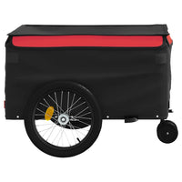 Rimorchio da Bici Nero e Rosso 45 kg in Ferro 94111