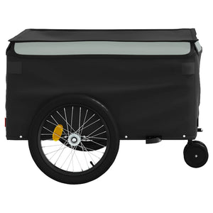 Rimorchio da Bici Nero e Grigio 45 kg in Ferro 94112