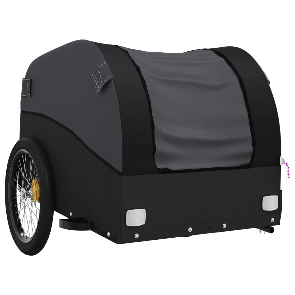 Rimorchio da Bici Nero 45 kg in Ferro 94136