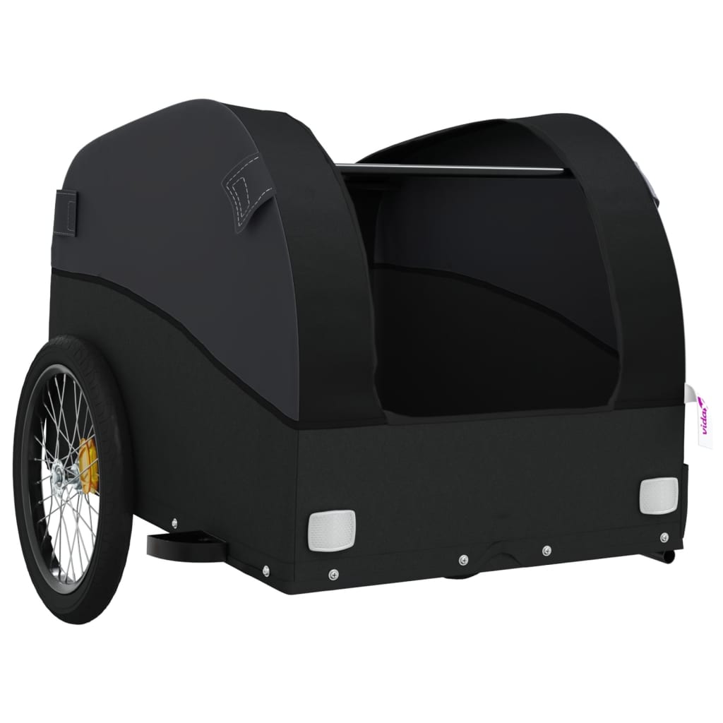 Rimorchio da Bici Nero 45 kg in Ferro 94136