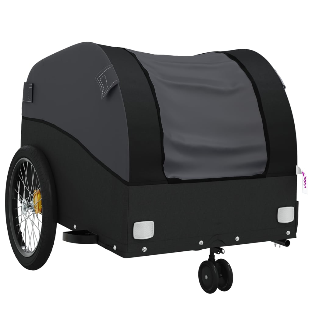 Rimorchio da Bici Nero 30 kg in Ferro 94143