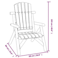 Set Divani da Giardino 3 pz in Legno Massello di Abete 3185512