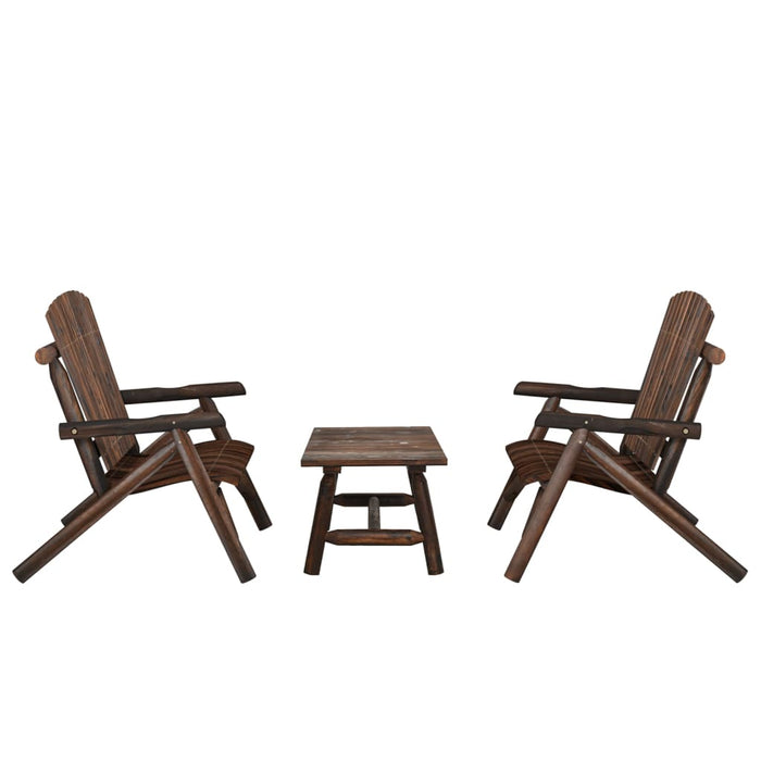 Set Divani da Giardino 3 pz in Legno Massello di Abetecod mxl 124406