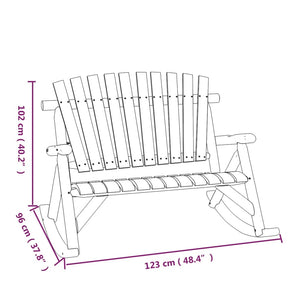 Set Divani da Giardino 4 pz in Legno Massello di Abete 3185525