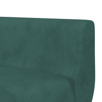 Divano Letto a L Verde Scuro 275x140x70 cm in Velluto 3157208