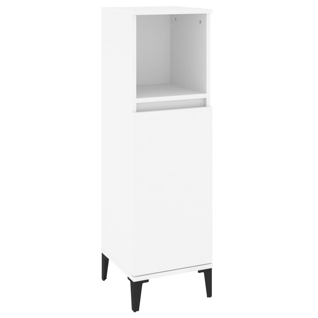 Set Mobili da Bagno 3 pz Bianco in Legno Multistrato 3185589