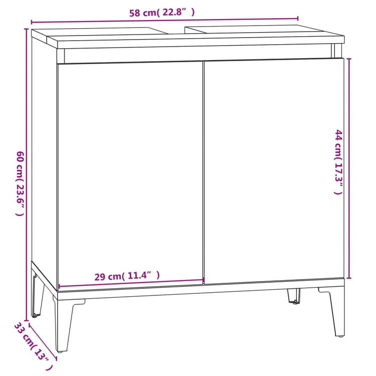 Set Mobili da Bagno 3 pz Bianco in Legno Multistrato 3185589